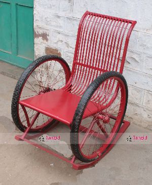 Indian Recycled Iron Rocking Chair