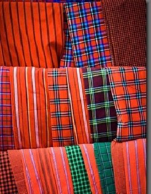100% Acrylic Maasai Shuka Blanket