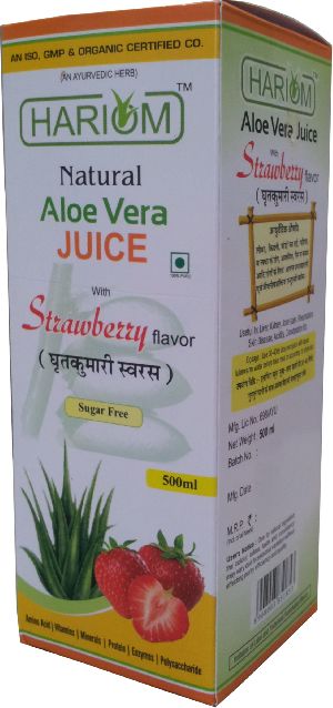 Aloe Vera Strawberry Juice