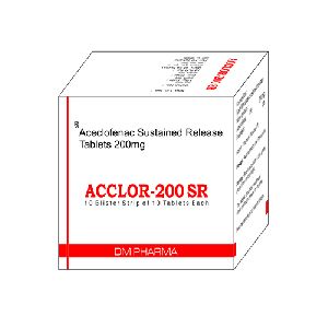ACECLOFENAC200mg (SUSTAINED RELEASE) Tablet
