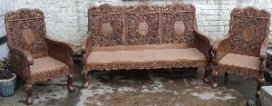 Carved Wooden Sofa Set