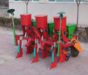 precision corn planter with fertilizer