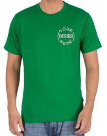 Embroidered Cotton T Shirt Green