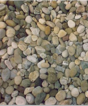 coloured river pebbles