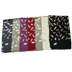 Metal Printing Cashmere Stole