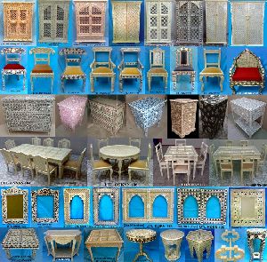 ASSORTED PATTERN EMBOSSED BONE INLAY FURNITURE CONCEPTS