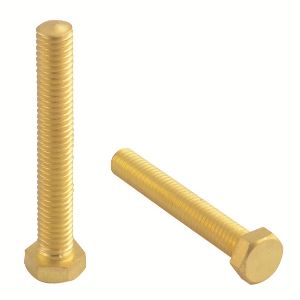 Brass Oval Point Hex Bolts