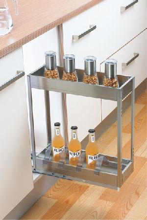 Satin Silent Bottle Pull Out Shelves