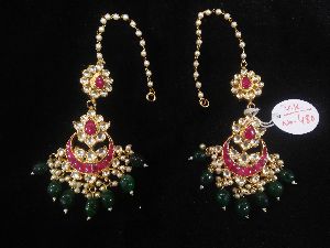 Kundan with mala Earrings