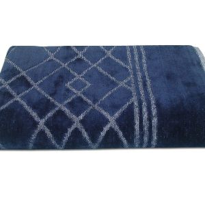 Navy Blue Cotton Gym Towel Set