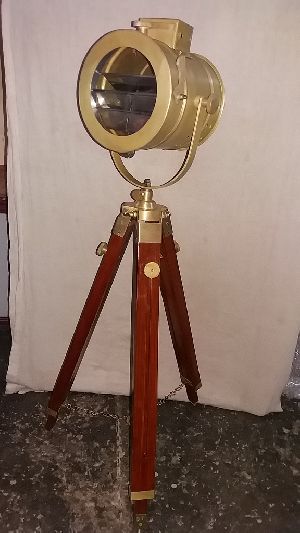 Antique Brass Mini Tripod Lamps