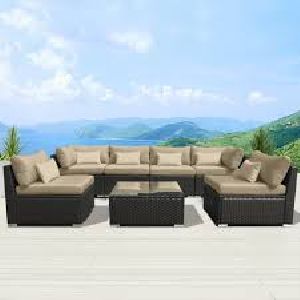 Wicker Patio Sofa Set