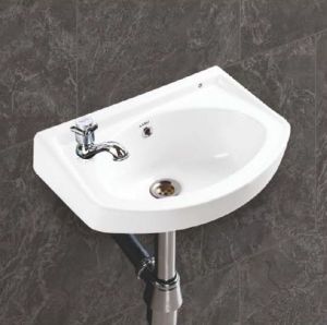 Golden Plain Wall Mounted Wash Basin