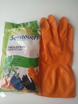 Senstouch Orange Hand Gloves
