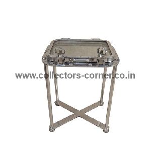 ALUMINIUM PORTHOLE TABLE