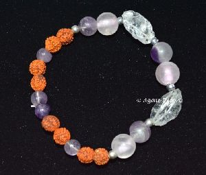 Crystal with Rudraksha Bracelets