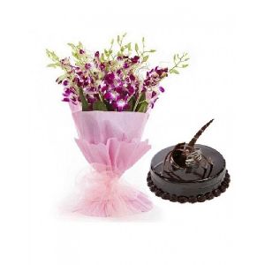 Orchids Chocolate Cake