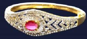 SILVER PLATED IMITATION Pink Diamond Bracelet