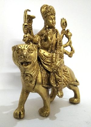 Brass Goddess Maa Durga Statue