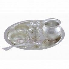 German Silver Thali Set