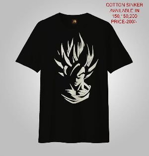 men printed t shirt (GOKU)