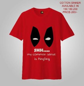 MEN PRINTED T-SHIRTS (DEADPOOL)