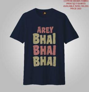 MEN PRINTED T-SHIRTS (AREY BHAI BHAI)