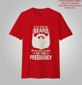 MEN PRINTED T-SHIRTS (BEARD)