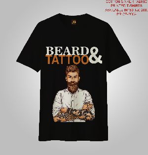 MEN PRINTED T-SHIRTS (BEARD & TATTOO)