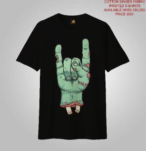 MEN PRINTED T-SHIRTS (ZOMBIE HAND)