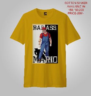 MEN PRRINTED T-SHIRTS (BAD MARIO)