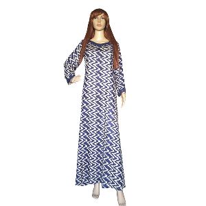 RAYON PRINTED LONG GOWN