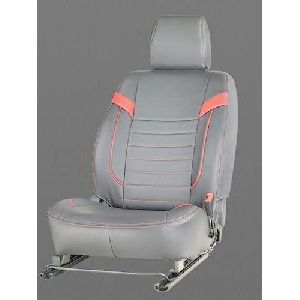 Grey & Pink Art Leather Car Seat Covers