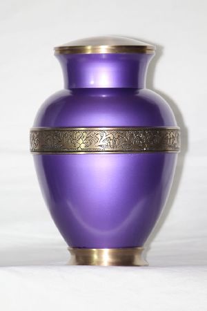 Elsene Purple Brass Urn