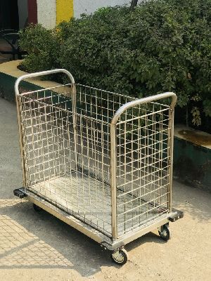 Stainless Steel Dirty Linen Trolley