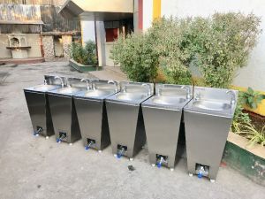 Stainless Steel Foot Operated Hand Wash Sink