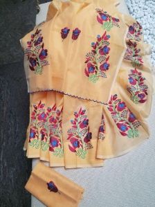 Heavy Embroidery on Soft Kota Sarees with Blouse