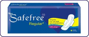 New safefree Sanitary pad 72 MRP