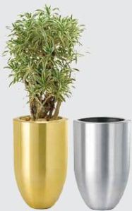 Metallic aluminium Planter