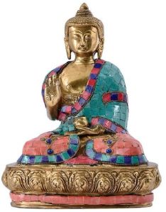 brass buddha sculpture