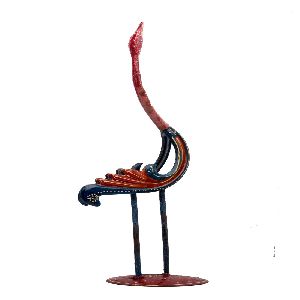 Multicoloured Flamingo Made With Iron