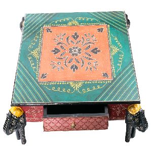 Print Wooden Elegant Chowki