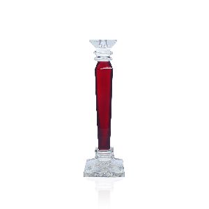 CRYSTAL CANDLE STAND RED