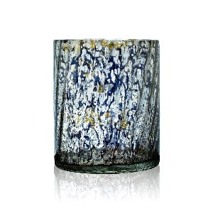 HALF SWIRL SILVER VOTIVE CANDLE