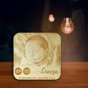 Baby Wooden Engraving