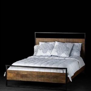 IRON WOODEN BED