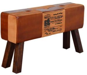 JLEATHER CANVAS BENCH