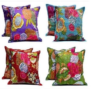 KANTHA FABRIC CUSHIONS