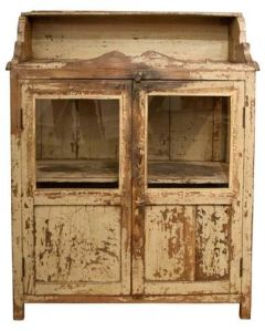 WOOD GLASS CABINET