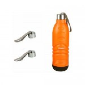 Plastic insulated water bottle